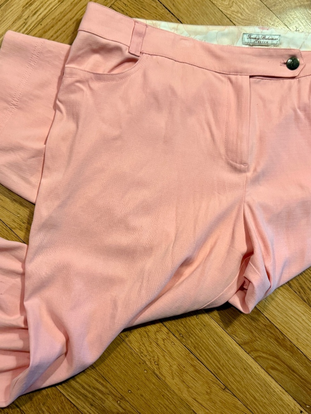 Tommy Bahama Seashell Pink Crop Pants (w stretch!) Sz 16